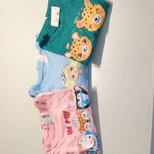 NWT 5T Longsleeve Girls Children's Place Tees (3)